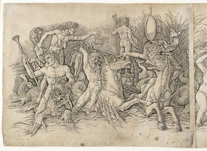 海神之战，1470年代 作者 安德里亚·曼特尼亚（Andrea Mantegna）